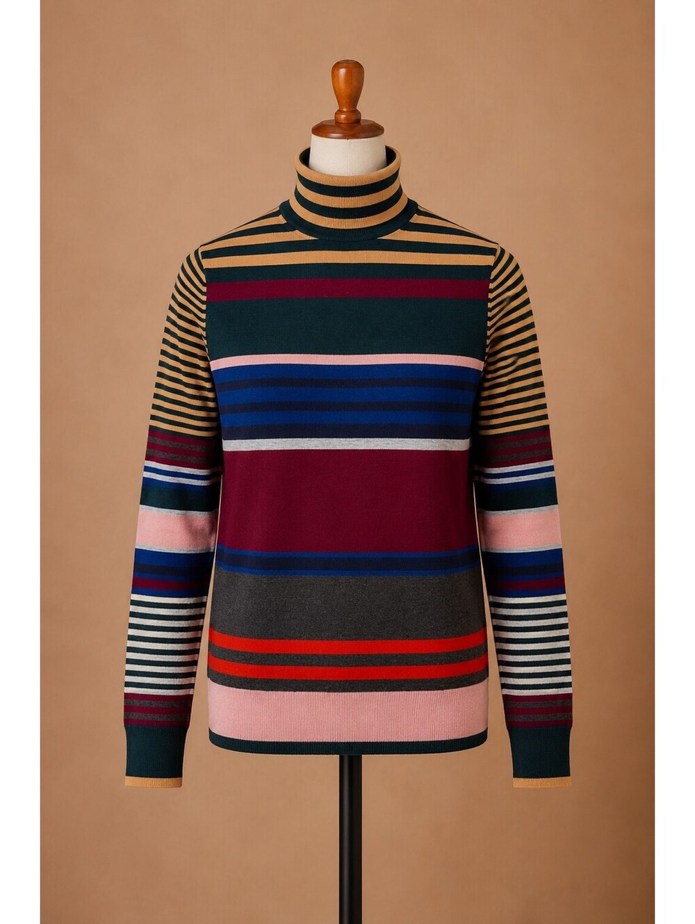 Paisley & Gray Multicolor Striped Turtleneck Sweater – Men’s XL – NWT